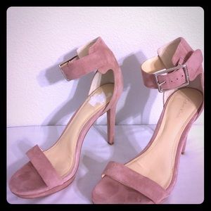 Pink suede Calvin Klein ladies shoes